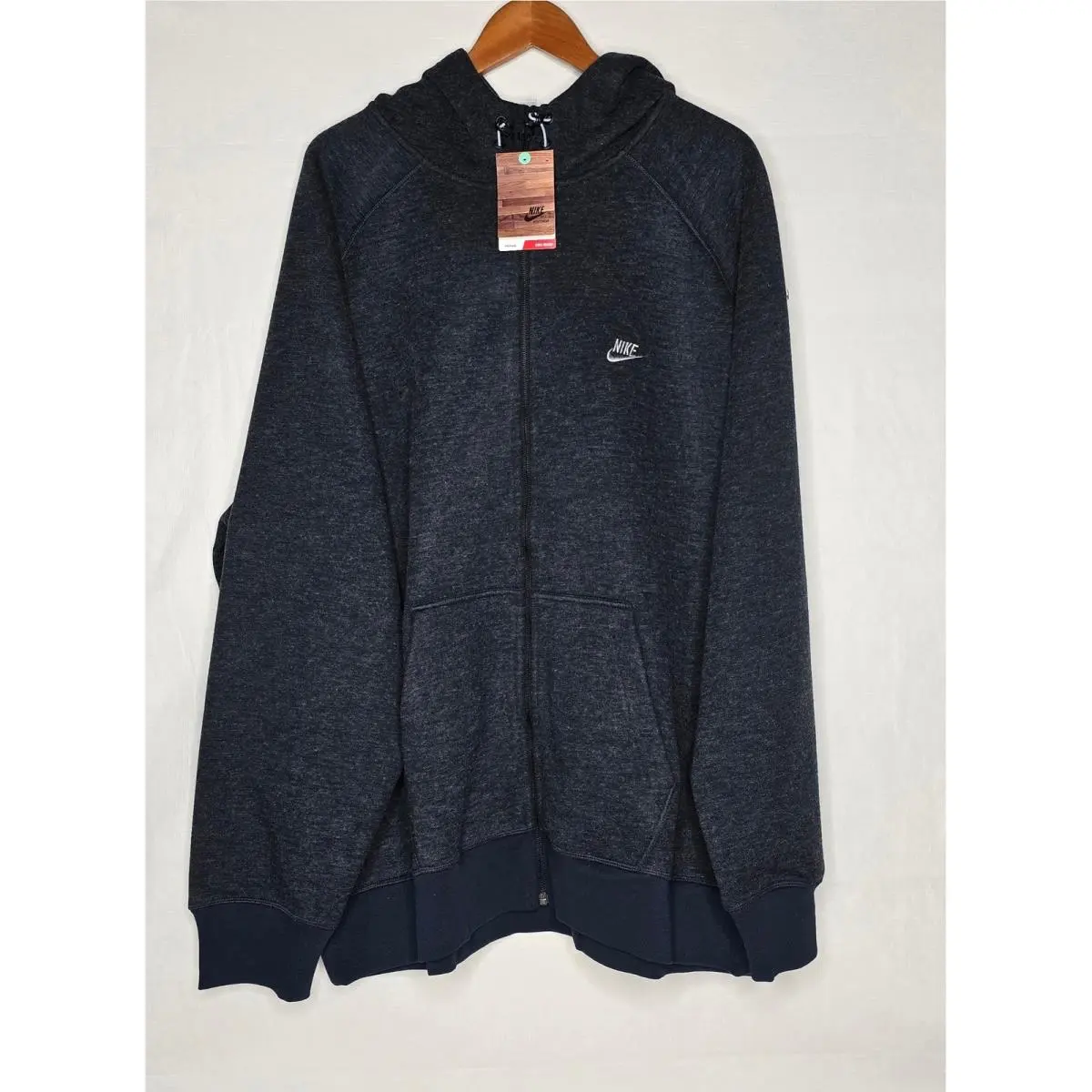 Nike Mens Training Full Zip Hoodie Sweatshirt Dark Heather Xxxl DS Nos 2010 Rare