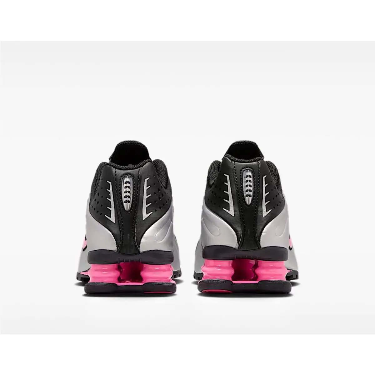 Nike shoes - Nike Shox R4 - Shox - Metallic Silver Black Pink 5