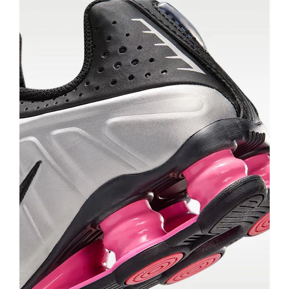 Nike shoes - Nike Shox R4 - Shox - Metallic Silver Black Pink 7