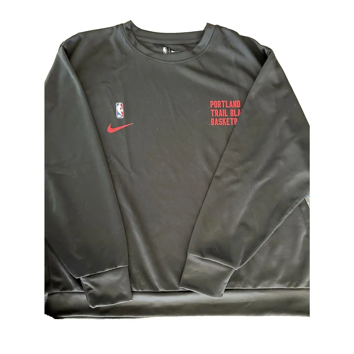 Nike Sportswear Dri-fit Loose Men`s Crew Sweatshirt Black 3XL FB3640-010 Tags