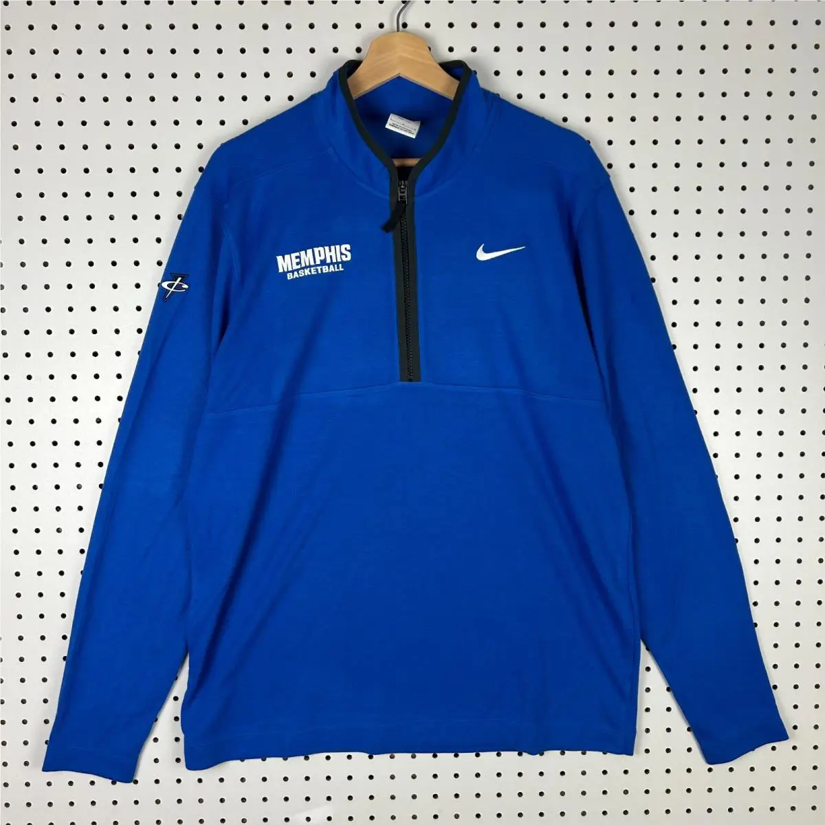Nike 1 Cent Memphis Tigers Sweater Large Basketball Quarter Zip Penny Hardaway