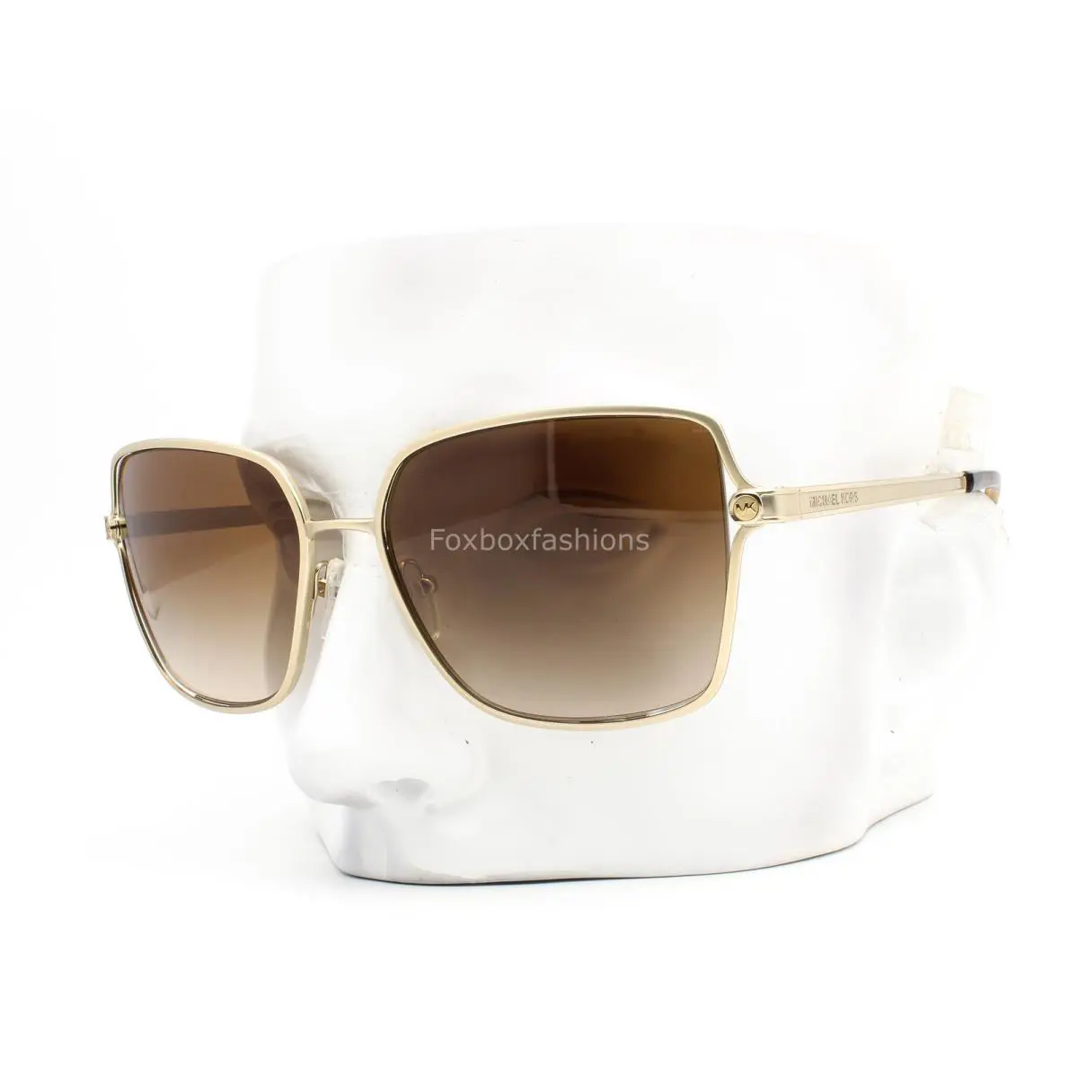 Michael Kors Cancun Sunglasses MK 1087 101413 Satin Light Gold Brown W/case