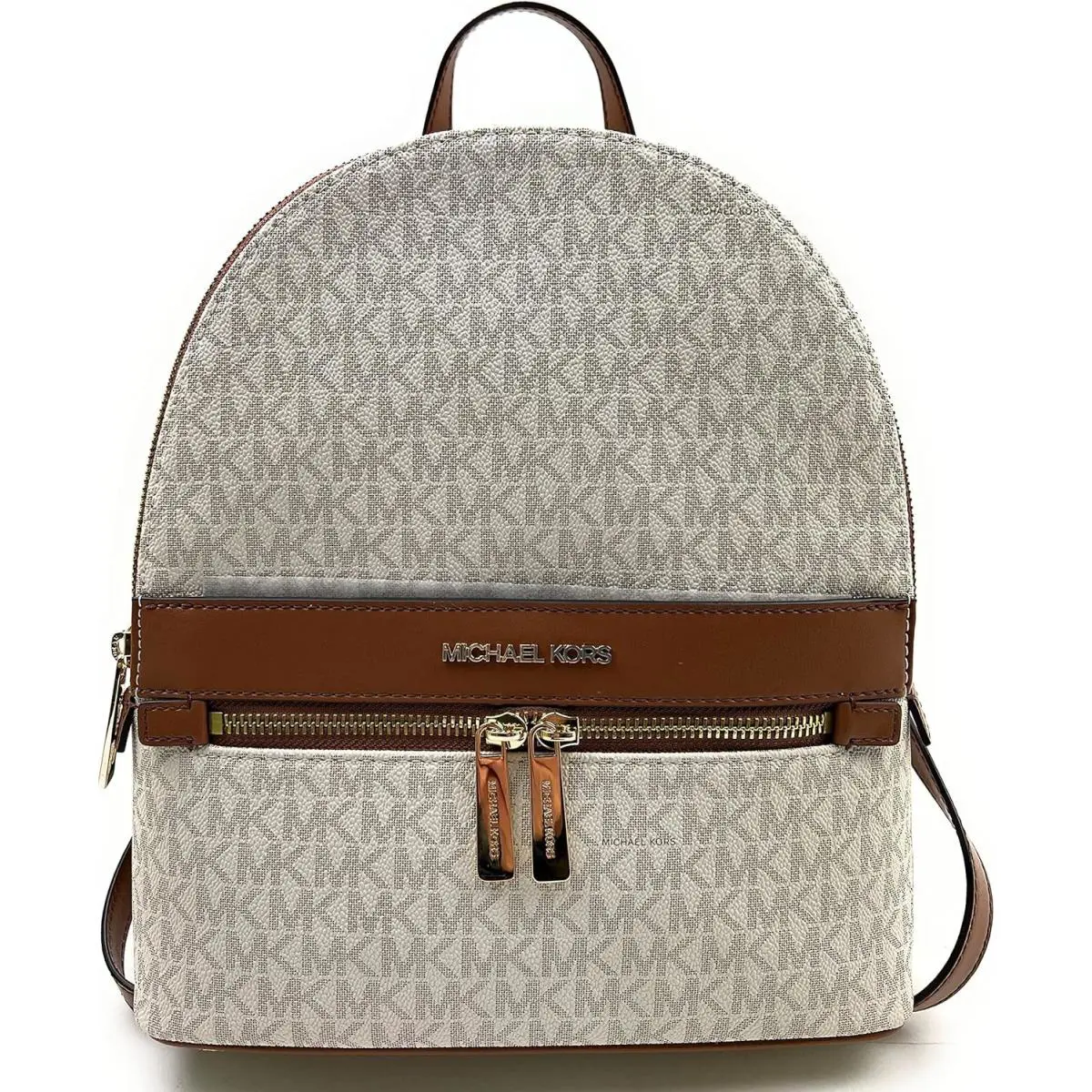 Michael Kors Kenly Medium Backpack Signature Vanilla Bag Msrp: