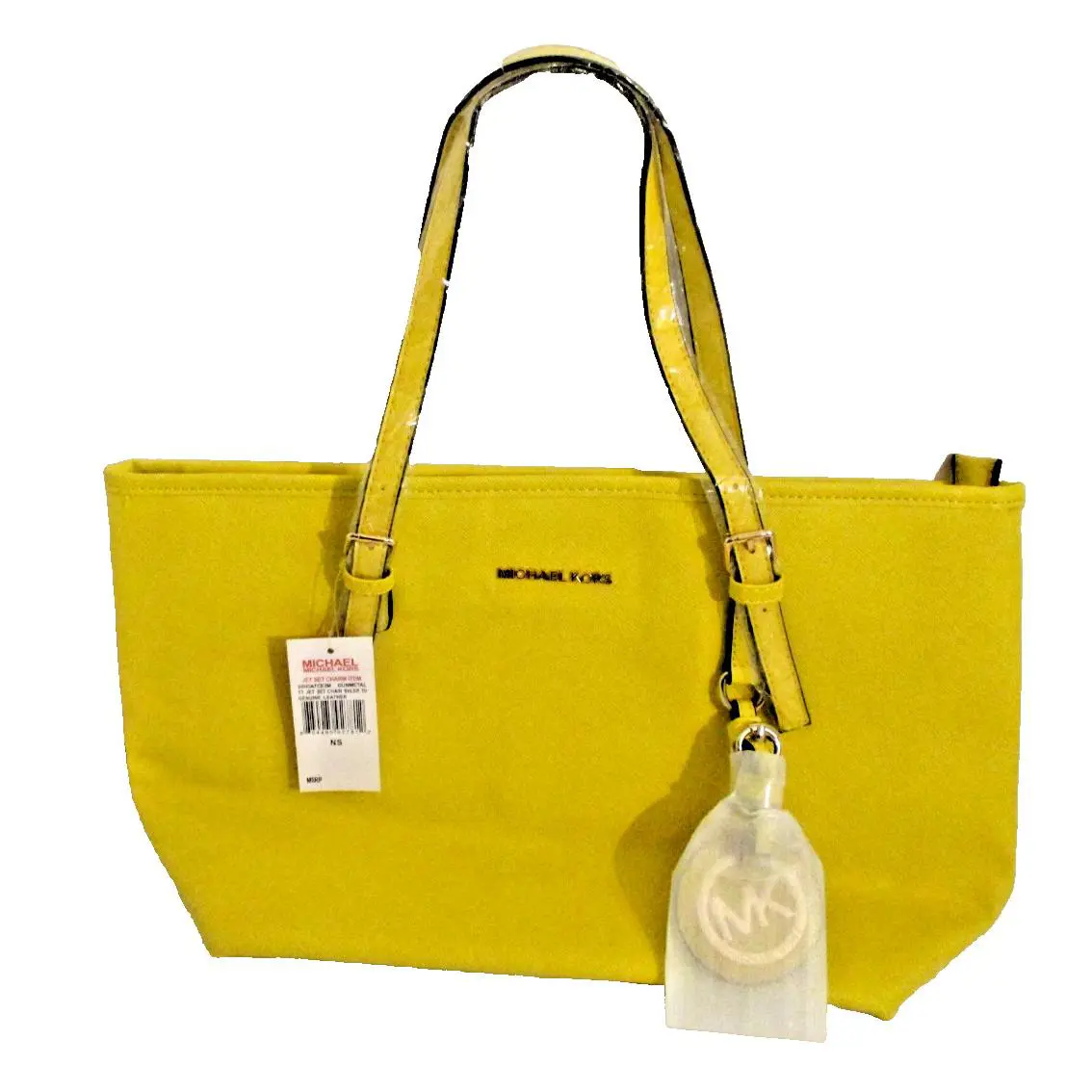 Michael Kors Yellow Jet Set Travel Bag 30HOATCE3M Sku 3015