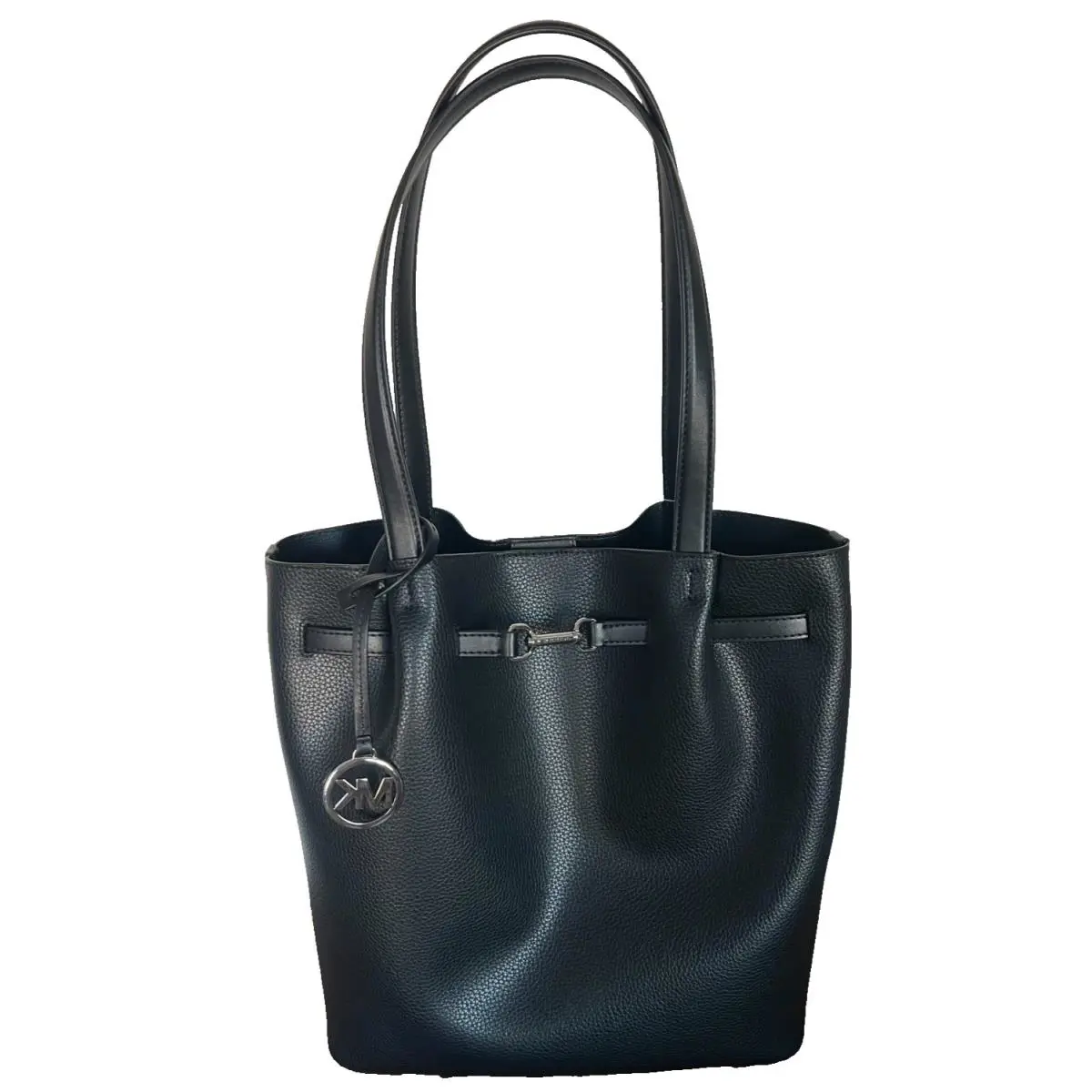 Michael Kors Garson 35S5S2ZT3T Black Leather LG Tote