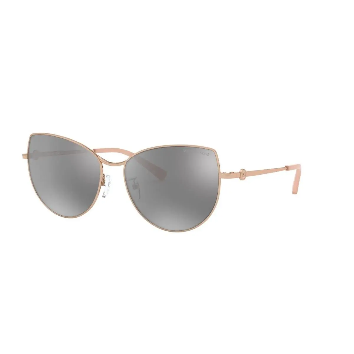 Michael Kors 58mm La Paz Cat Eye Metal Sunglasses MK1062 Rose Gold/silver Mirror