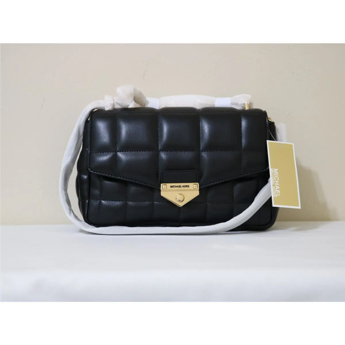 Michael Kors Women Soho Large Quilted Shoulder Bag