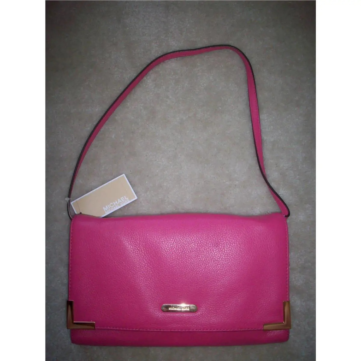 Zinnia Leather Beverly Clutch/shoulder Bag by Michael Kors