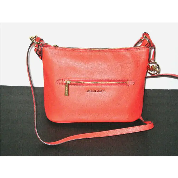 Michael Kors Lupita Convertible Leather Shoulder Handbag Mandar