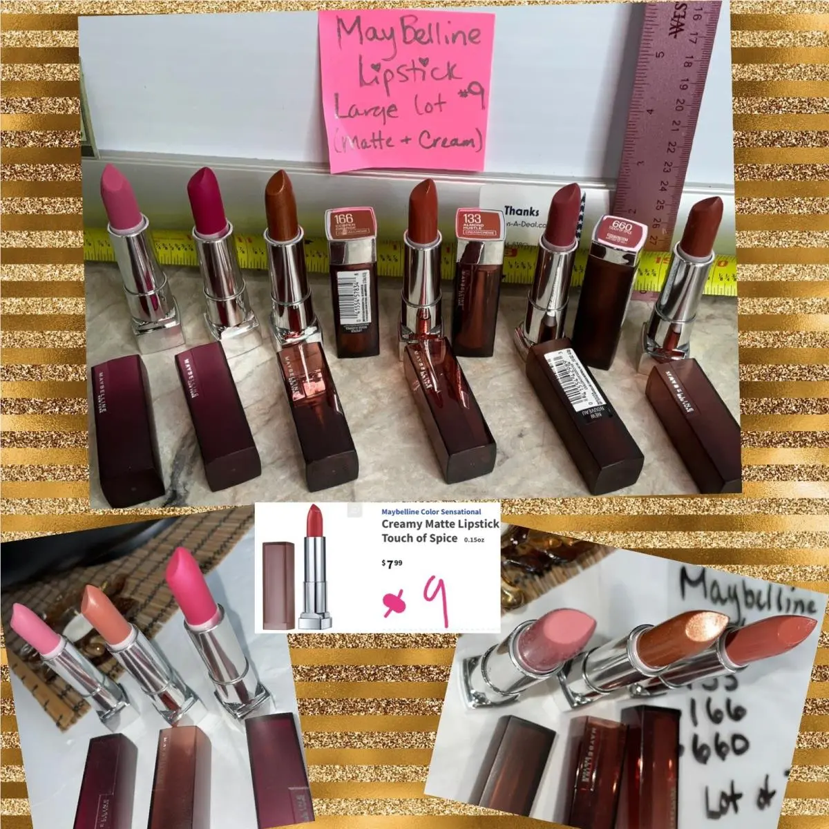 Maybelline Color Sensational Creamy Matte Lipstick Lot Pink 657 670 680 133