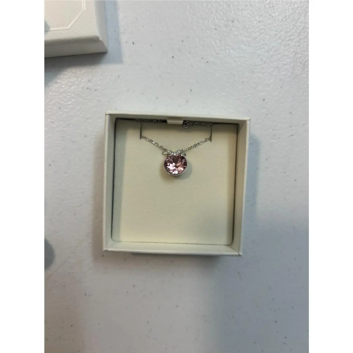 Bella V Necklace in Pink Clear and Silver 5734230 - Jewelry by Swarovski