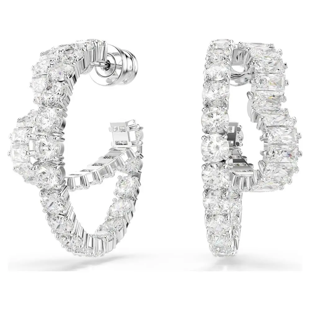 Swarovski Women`s Matrix White Crystal Earrings 5705748