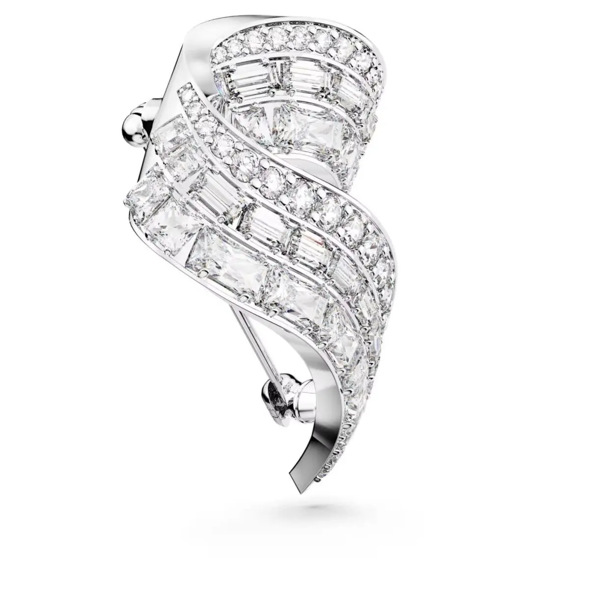 Swarovski Women`s Hyperbola White Crystal Brooch 5681426