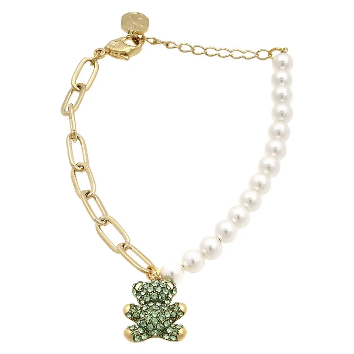 Swarovski Teddy Bear Motif Gold-tone Bracelet