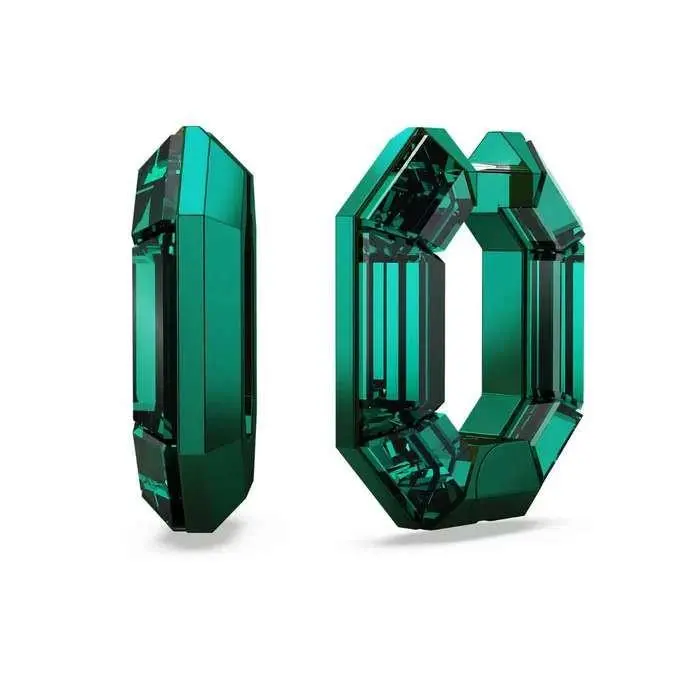 Swarovski Women`s Lucent Green Crystal Earrings 5598374