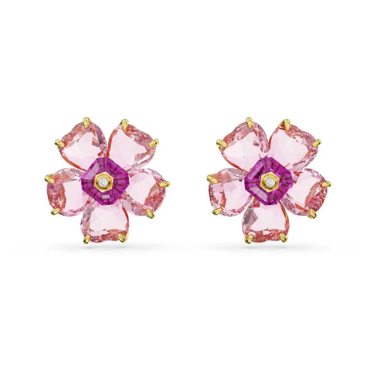Swarovski Women`s Idyllia Pink Crystal Earrings 5650563