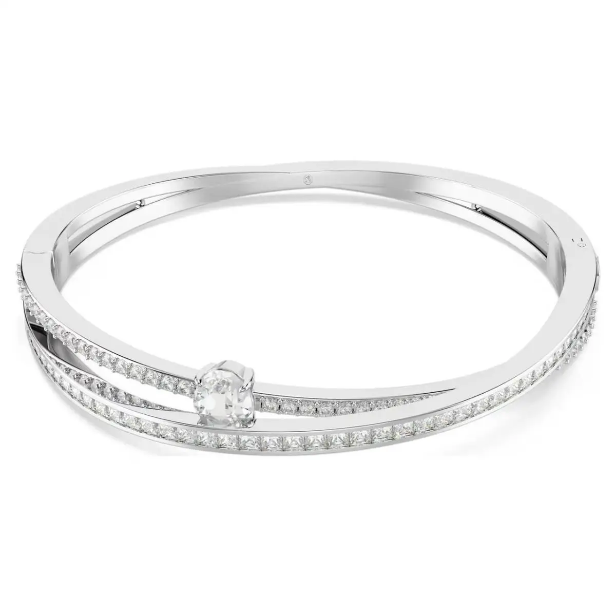 Swarovski Women`s Hyperbola White Crystal Bangle 5691225