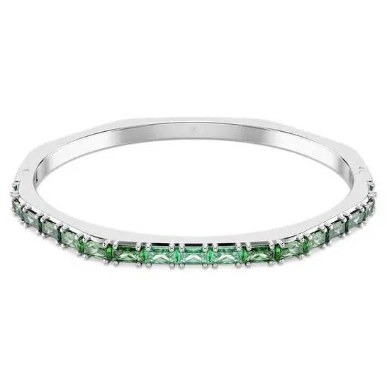 Swarovski Women`s Matrix Green Crystal Bangle 5720498