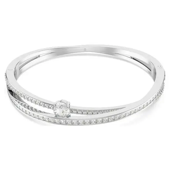 Swarovski Women`s Hyperbola White Crystal Bangle 5691226