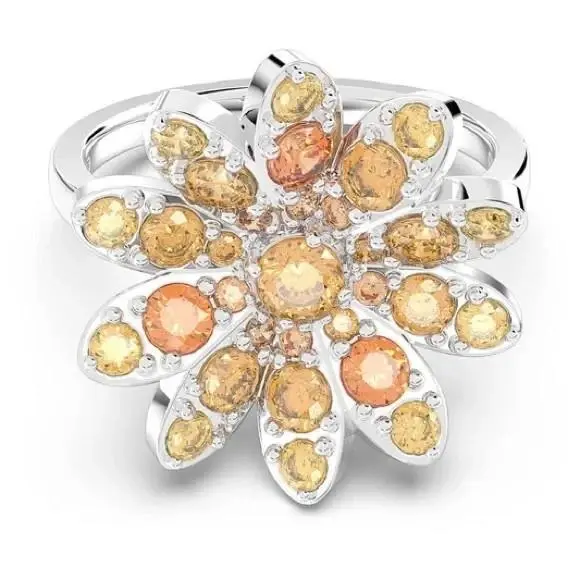 Swarovski Eternal Flower Ring Flower Multicolored Rhodium Plated. Retail