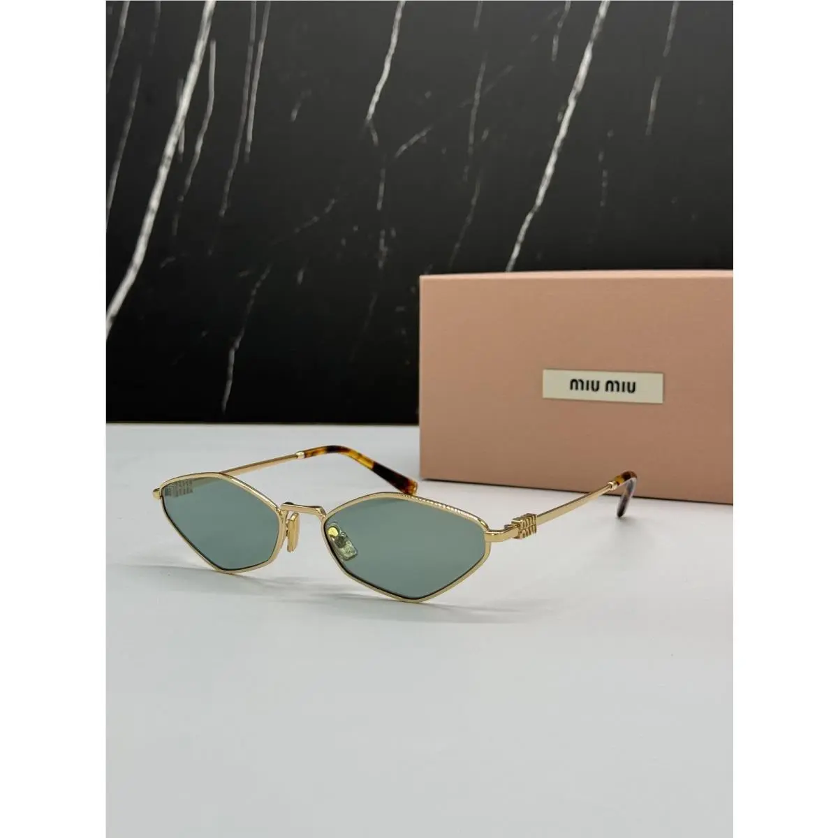 MU56ZS 5AK04M Green Gold Sunglasses Miu Miu MU 56ZS 5AK04M