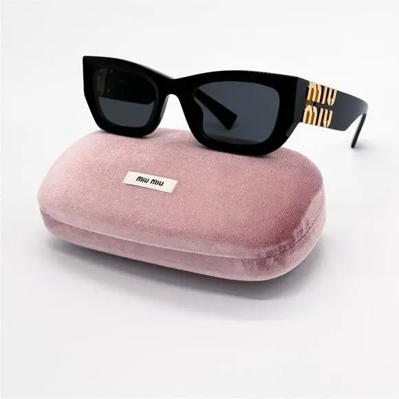 Miu Miu MU 09WS 1AB5S0 Black Smu 09W 1AB5S0 Women MU09WS 1AB5S0 Sunglasses