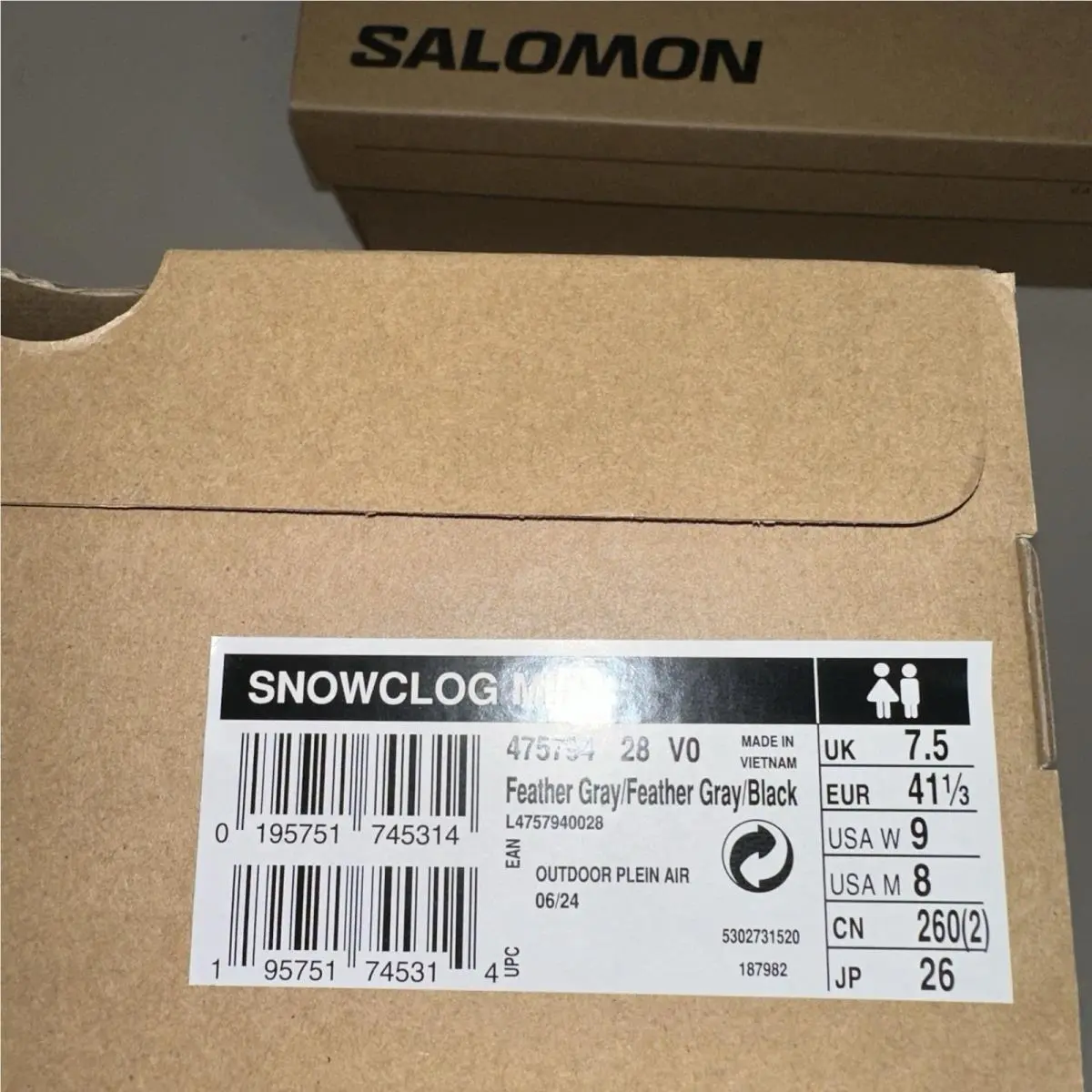 Salomon shoes - Salomon Snowclog - Snowclog - L47517500 - Gray 8