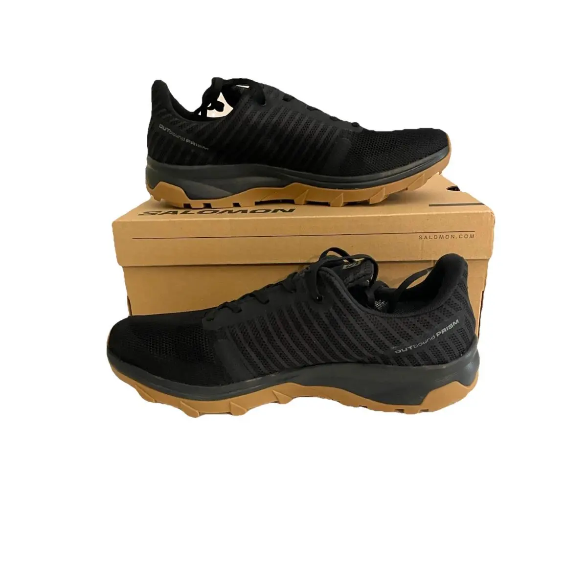 Salomon Womens Outbound Prism Gtx Hiking Shoes Size 9.5 Black Gore-tex