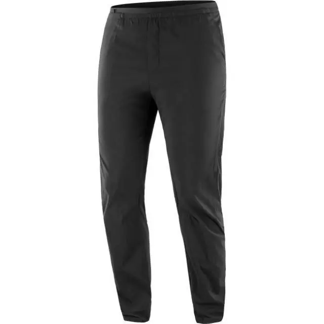 Salomon Runlife Pants Mens L Deep Black Technical Running Hiking Climbing