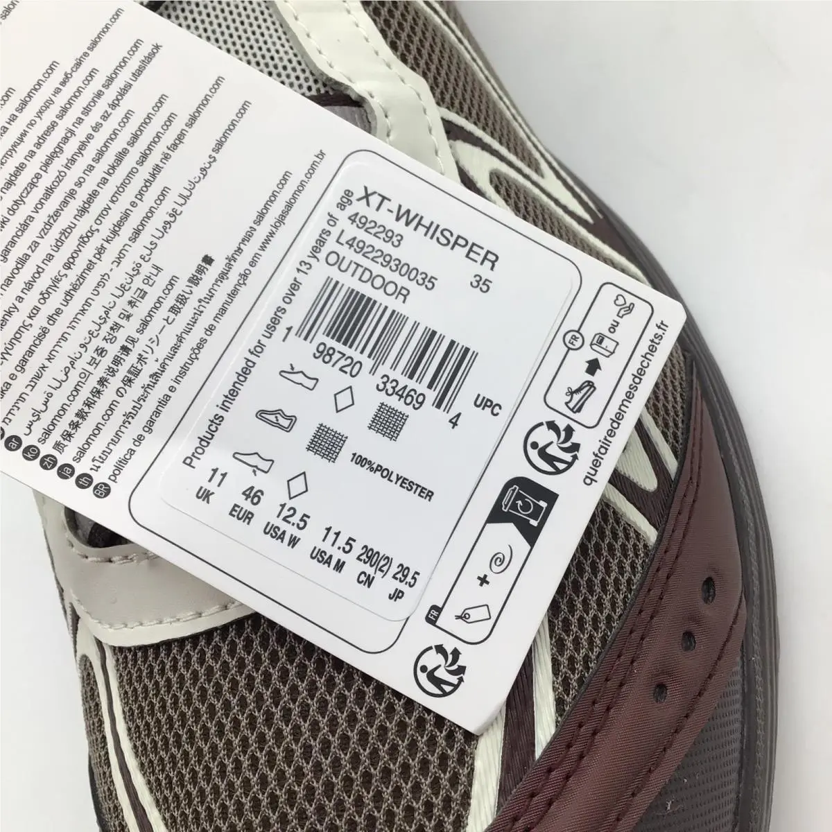 Salomon shoes - XT-Whisper - Brown 5