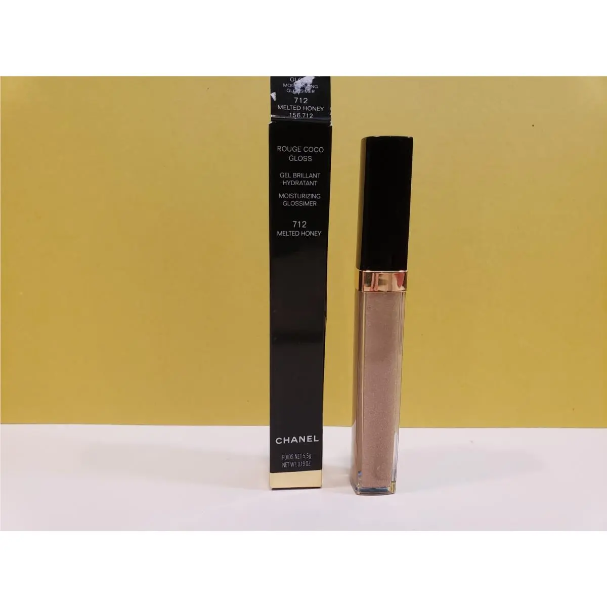 Chanel Rouge Coco Gloss Moisturizing Glossimer 712 Melted Honey