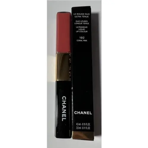 Chanel 192 Coral Pink Le Rouge Duo Ultra Tenue Ultrawear Liquid Lip Colour