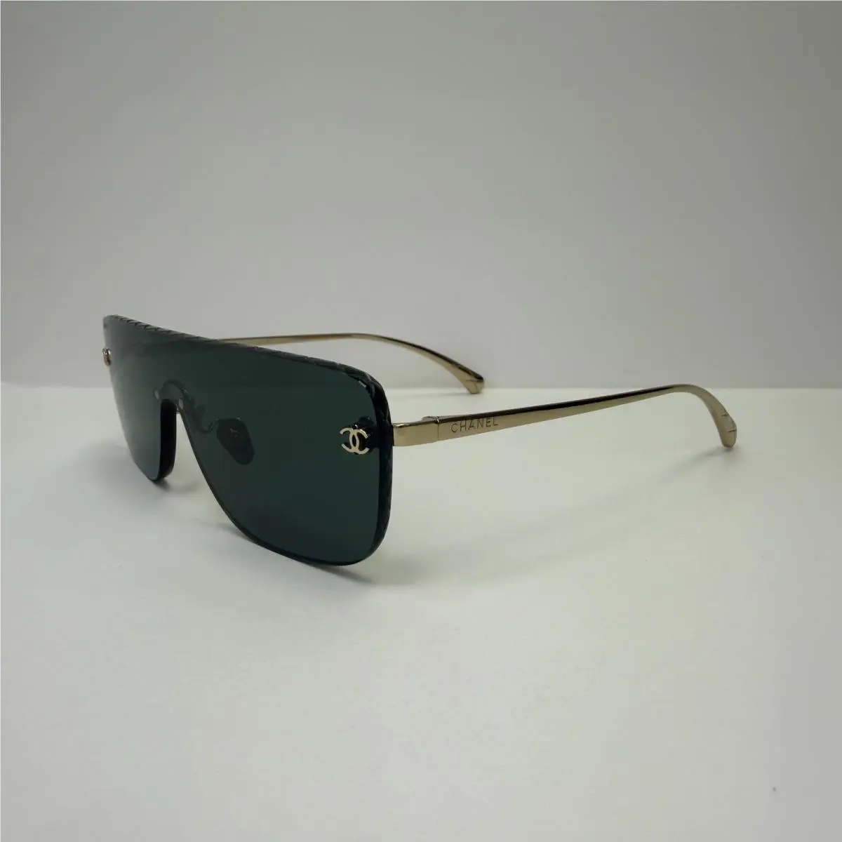 Chanel CH 4293 395/71 Gold W/green Lenses
