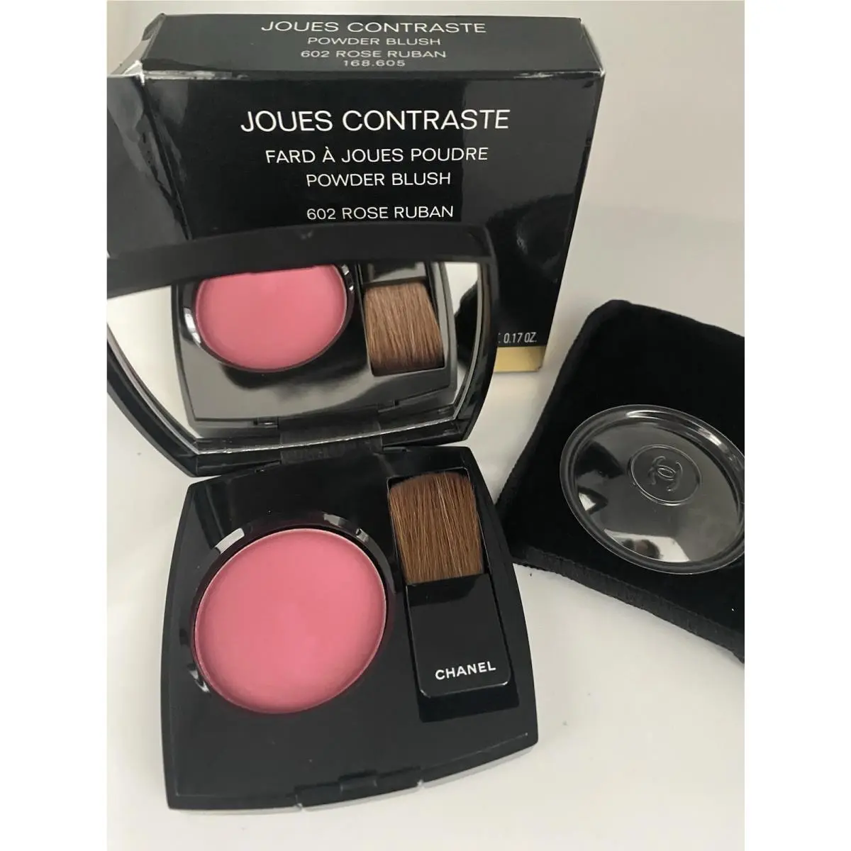Chanel Joues Contraste Powder Blush - 602 Rose Ruban - Limited Edition