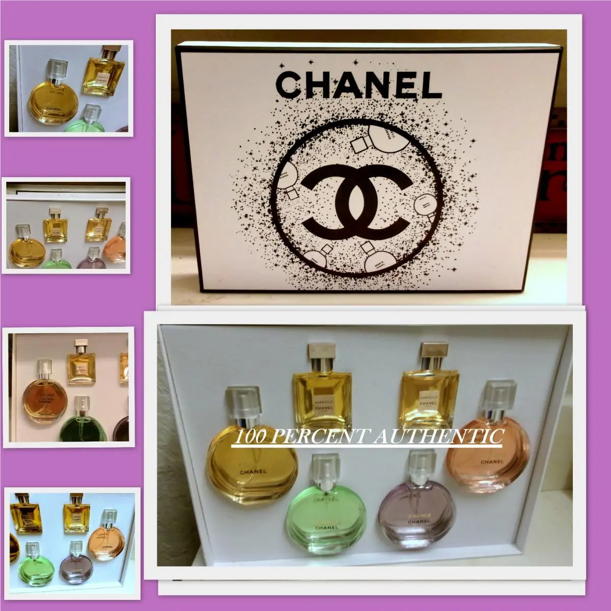 Chanel 6PC - Chance Parfum- 4 - 1.0oz/30ml 2 Gabrielle 0.34oz /boxed