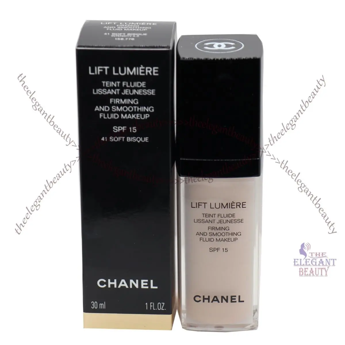 Chanel Lift Lumiere Liquid Fluid Makeup Foundation 41 Soft Bisque 1oz