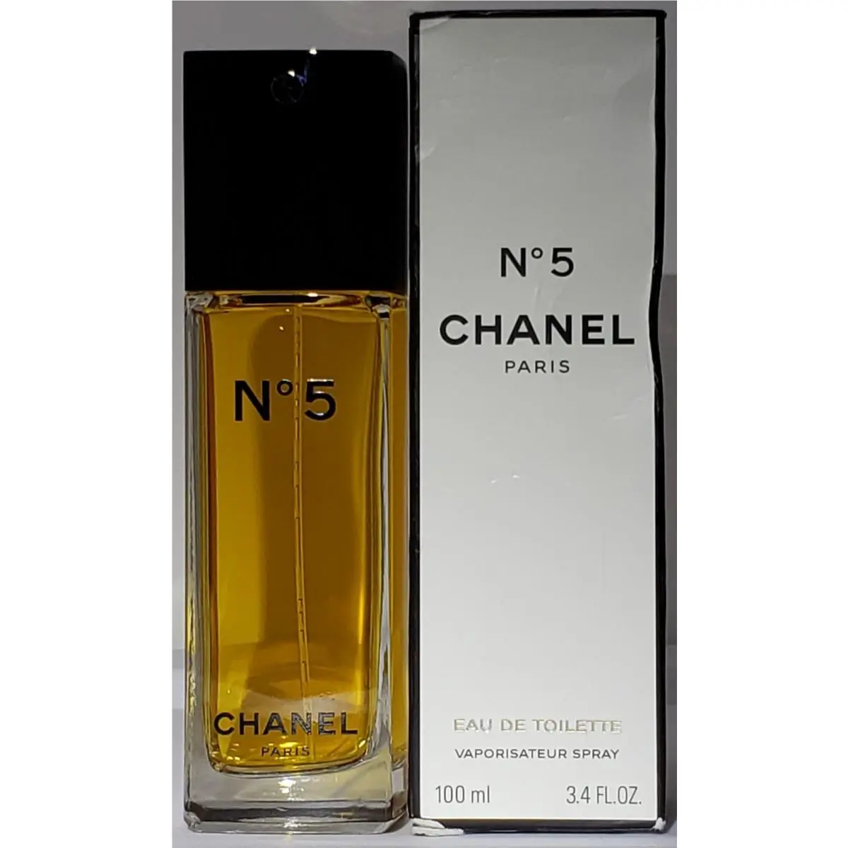 Vintage Chanel NO 5 Eau de Toilette Edt Spray Perfume 3.4 fl oz