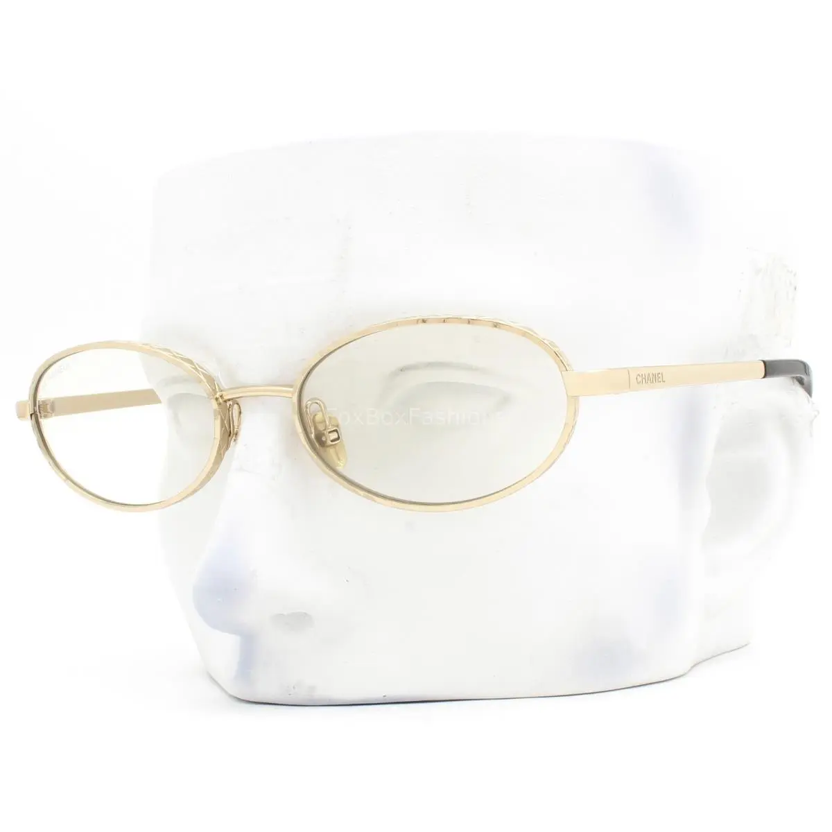 Chanel Blue Light Filter Glasses Eyeglasses Light Gold ch2227S 134/SB W/case