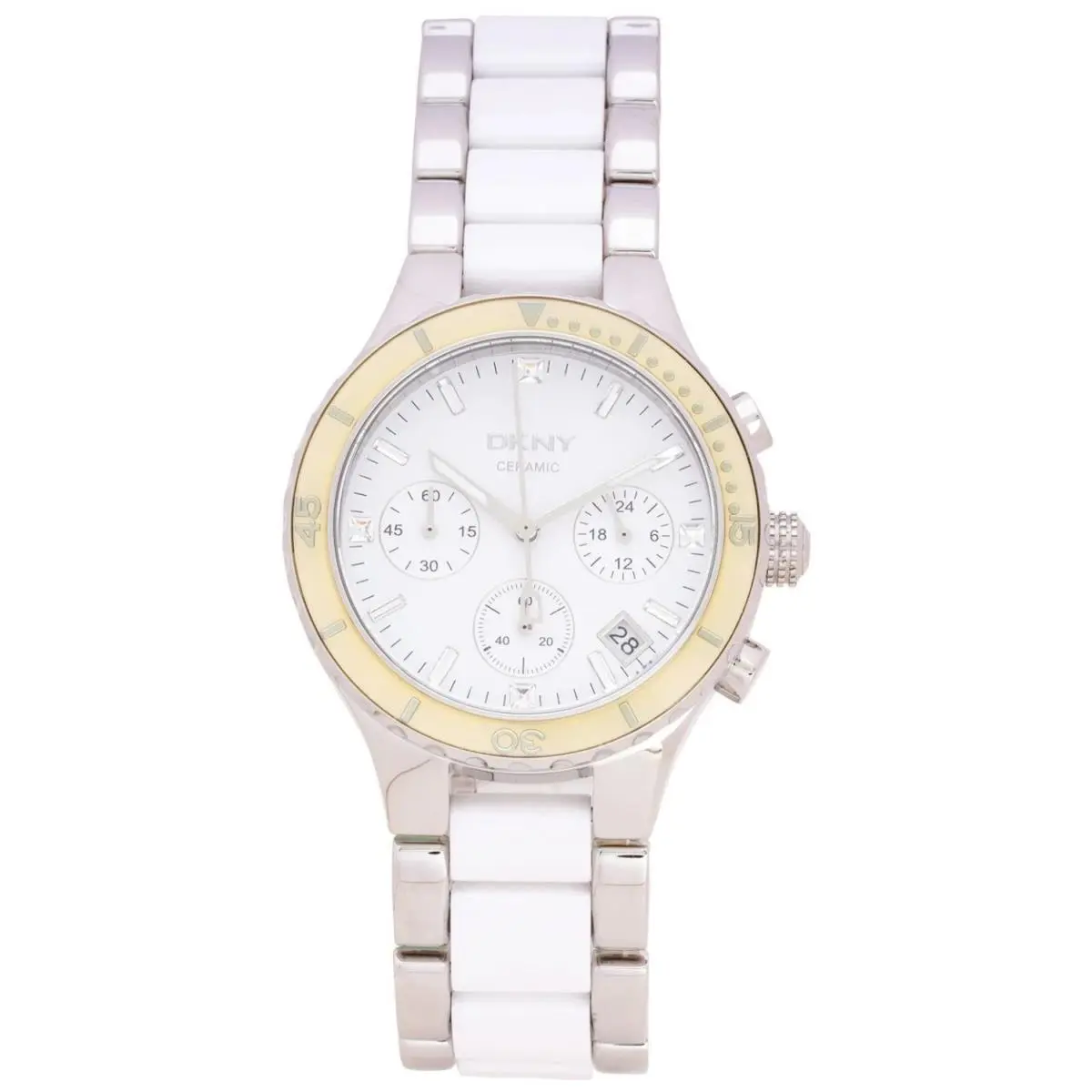 Dkny Women`s Chronograph White Dial White Dial Watch - NY8502 by DKNY
