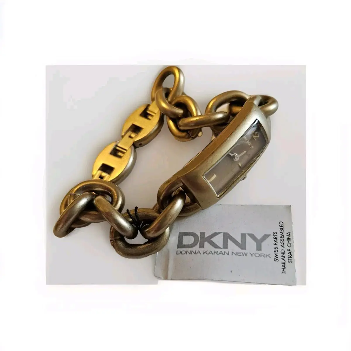 Dkny Champagne Dial Brushed Gold-plated Ladies Bracelet Watch NY3640