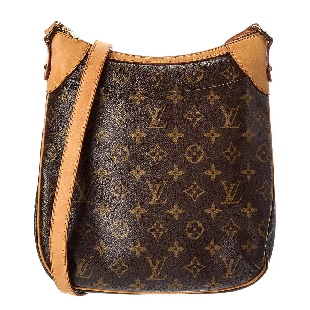 Louis Vuitton Brown Monogram Canvas Odeon Mm Pre-loved Women`s