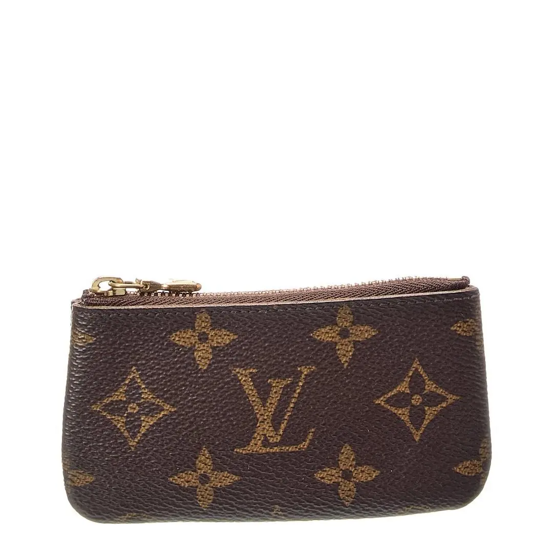 Brown Monogram Canvas Pochette Cles Pre-loved Women`s by Louis Vuitton