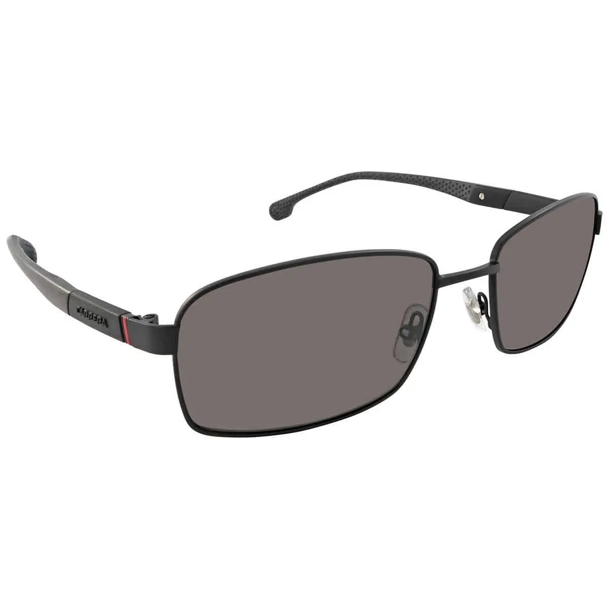 Carrera Polarized Grey Rectangular Men`s Sunglasses Carrera 8037/S 0003/M9 58