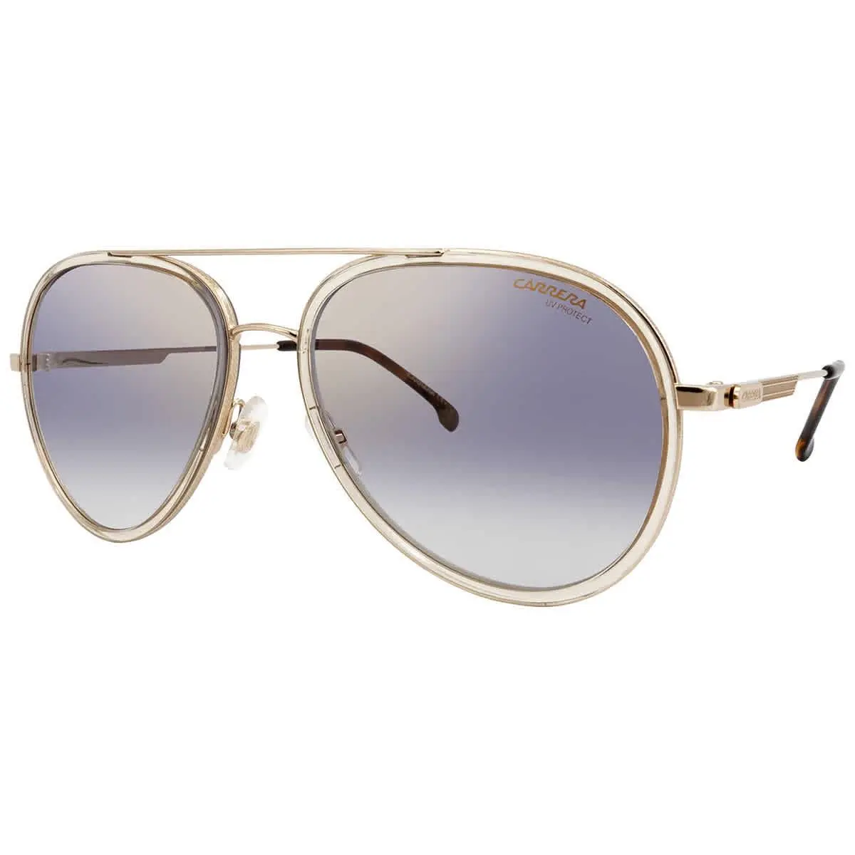 Carrera Blue Shaded Gold Mirror Pilot Unisex Sunglasses Carrera 1044/S 0HAM/1V