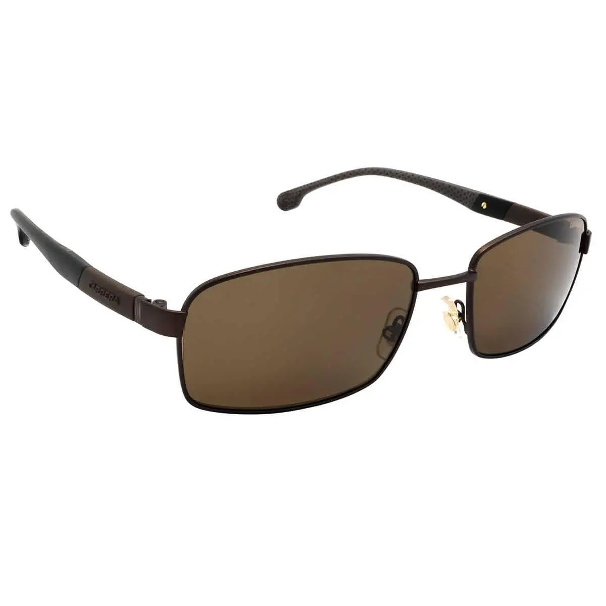 Polarized Bronze Rectangular Men`s Sunglasses  8037/S 0VZH/SP 58 by Carrera