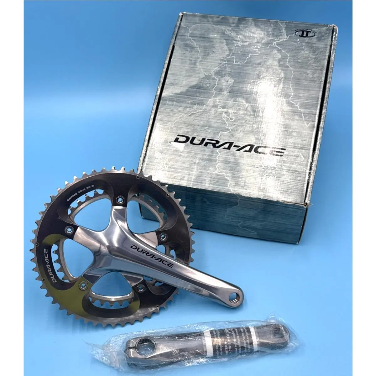 Nos Shimano Dura-ace FC-7800 172.5mm 2x10-Speed 53/39t Crankset