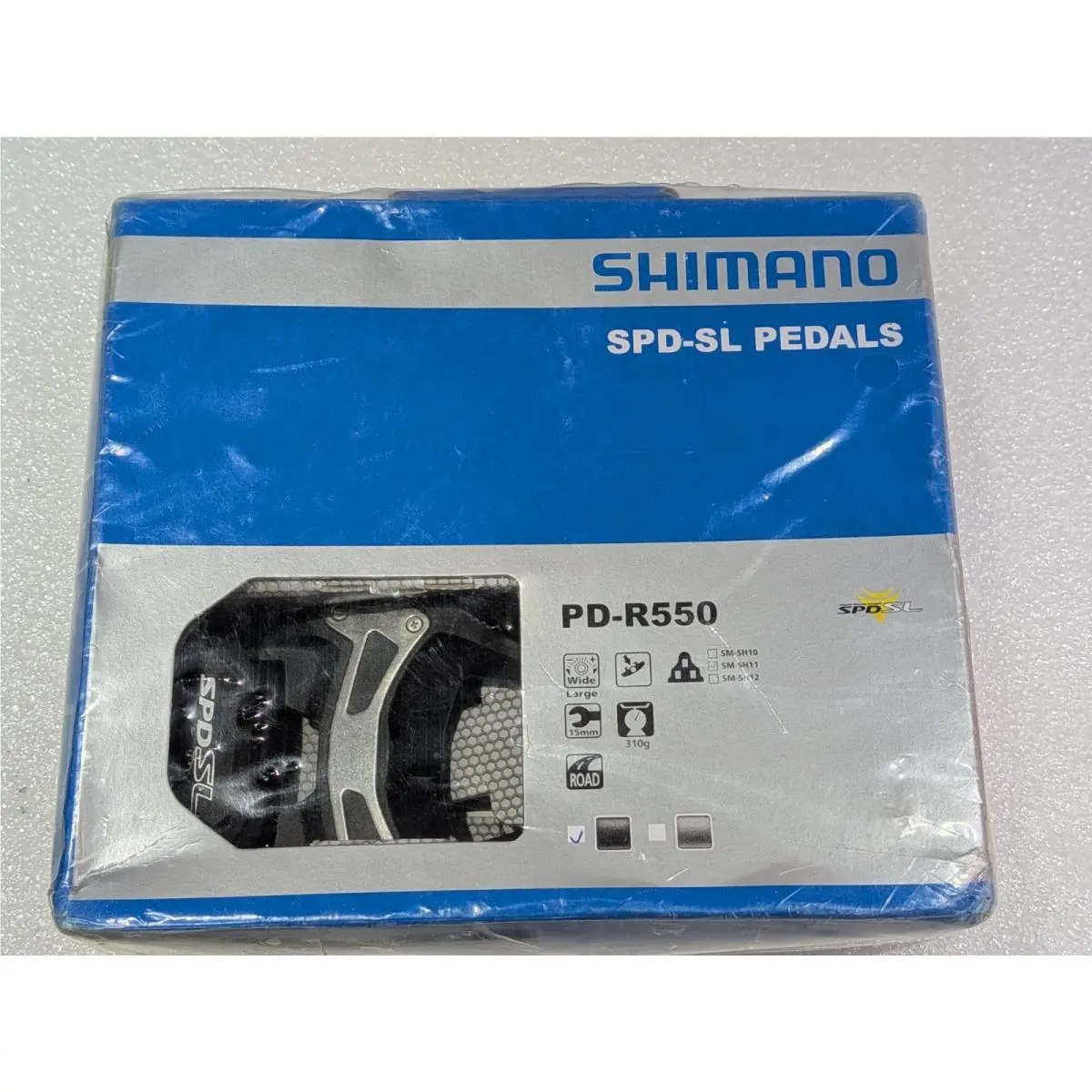 Shimano PD-R550 Spd-sl Road Bike Clipless Pedals Black w/ SM-SH11 Cleats