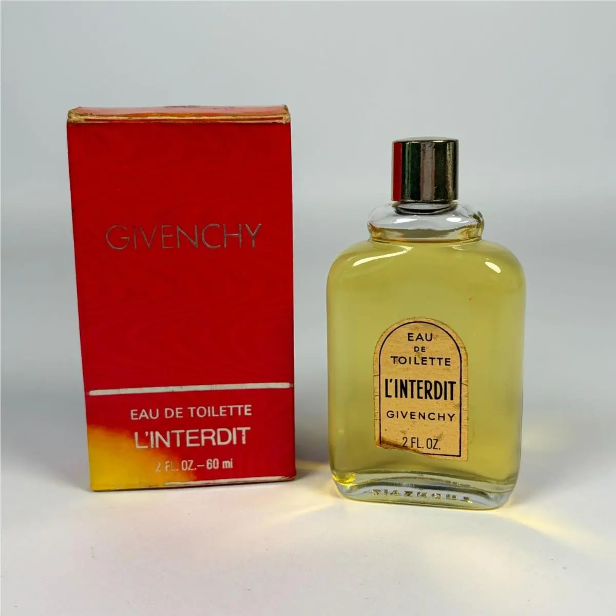 Givenchy L`interdit Eau De Toilette 2 Fl. Oz. 60 ml Vintage w Box Old Stock