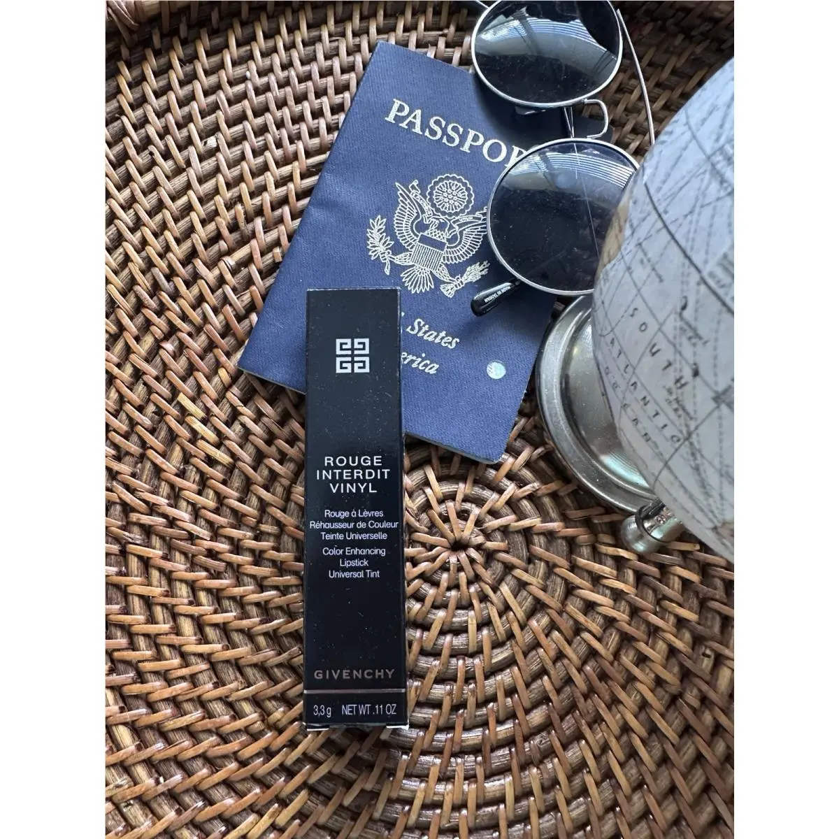 Givenchy Rouge Interdit Vinyl Lip Color Enhancing Lipstick Noir 16
