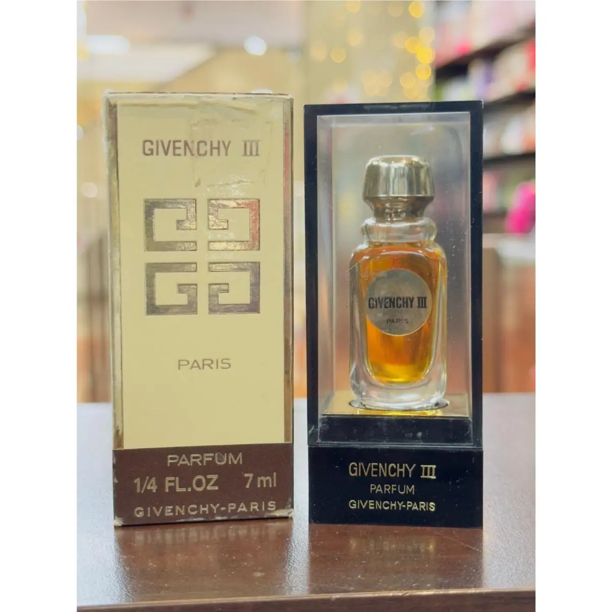 Vintage Givenchy Iii Pure Parfum 1/4 oz Splash Extremely Rare Old Formula